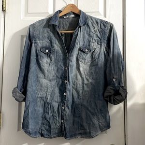 Maurice’s Faded Denim Shirt 2x